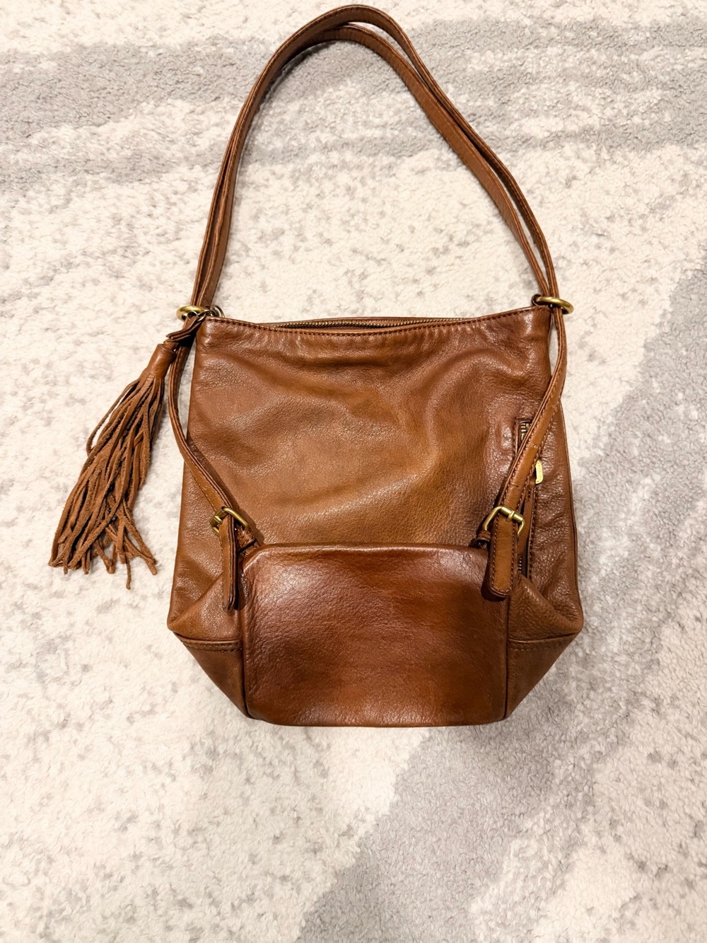 HOBO Leather Backpack Convertible Purse Dual Satchel MSRP $288
